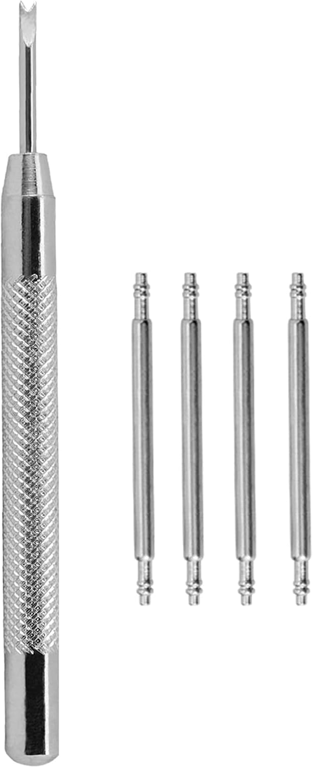 BISONSTRAP Watch Band Pins 19mm, 4 Pack Stainless Steel