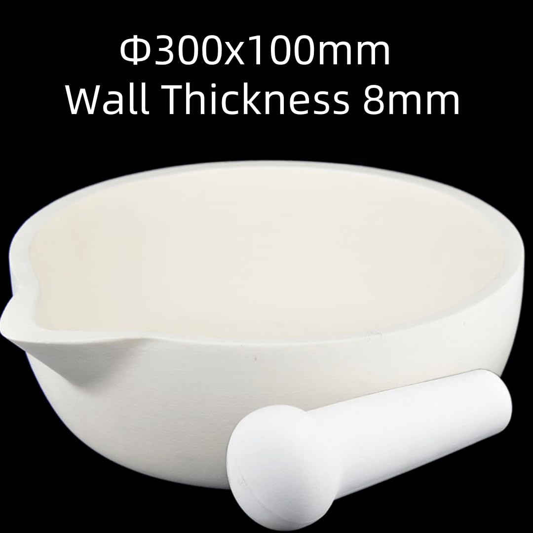 Mahlbecher aus 99% Aluminiumoxid-Korund – Mahlbecher aus Laborkeramik for hervorragende Verschleißfestigkeit(300mm with Rod OD)