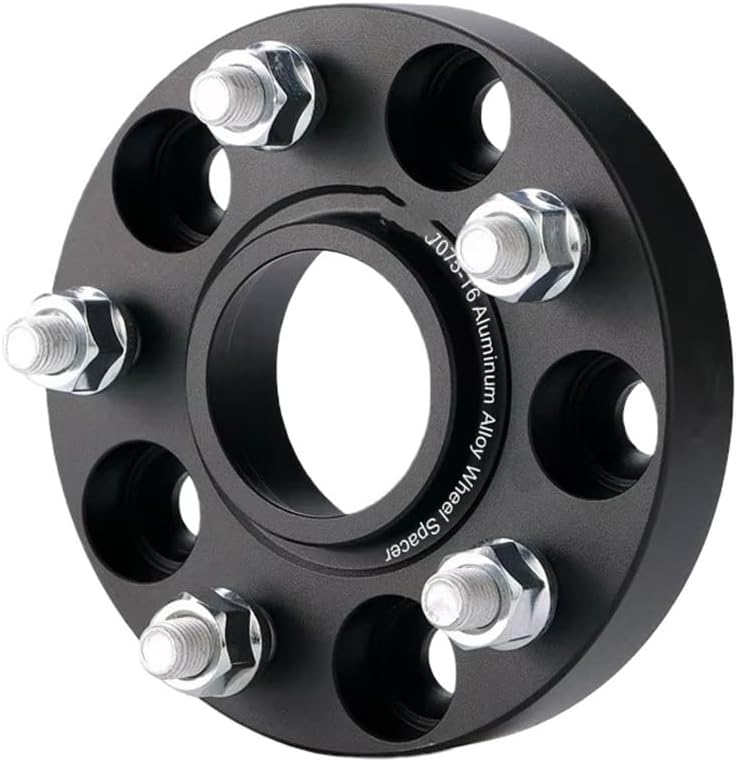 Car Wheel Spacers For Model 3 PCD 5X114. CB 64.1 M14X1.5 Black Aluminum Wheel Spacer Hub Adapter Piece(1PC Black 20mm)