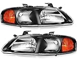 LBRST Headlight Assembly Compatible with for Nissan Sentra 2000-2003 Bulbs Not Included 26060-4Z625 26010-4Z625