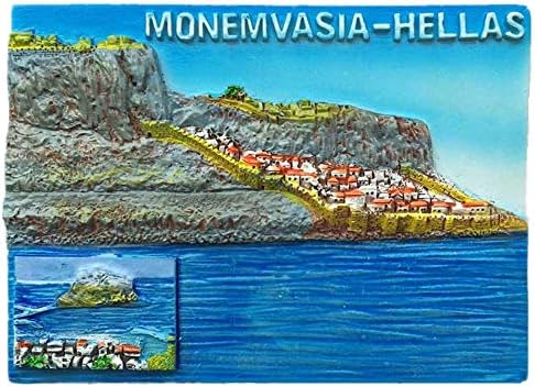 3D Monemvasia-Hellas Greece Souvenir Fridge Magnet,Home & Kitchen...