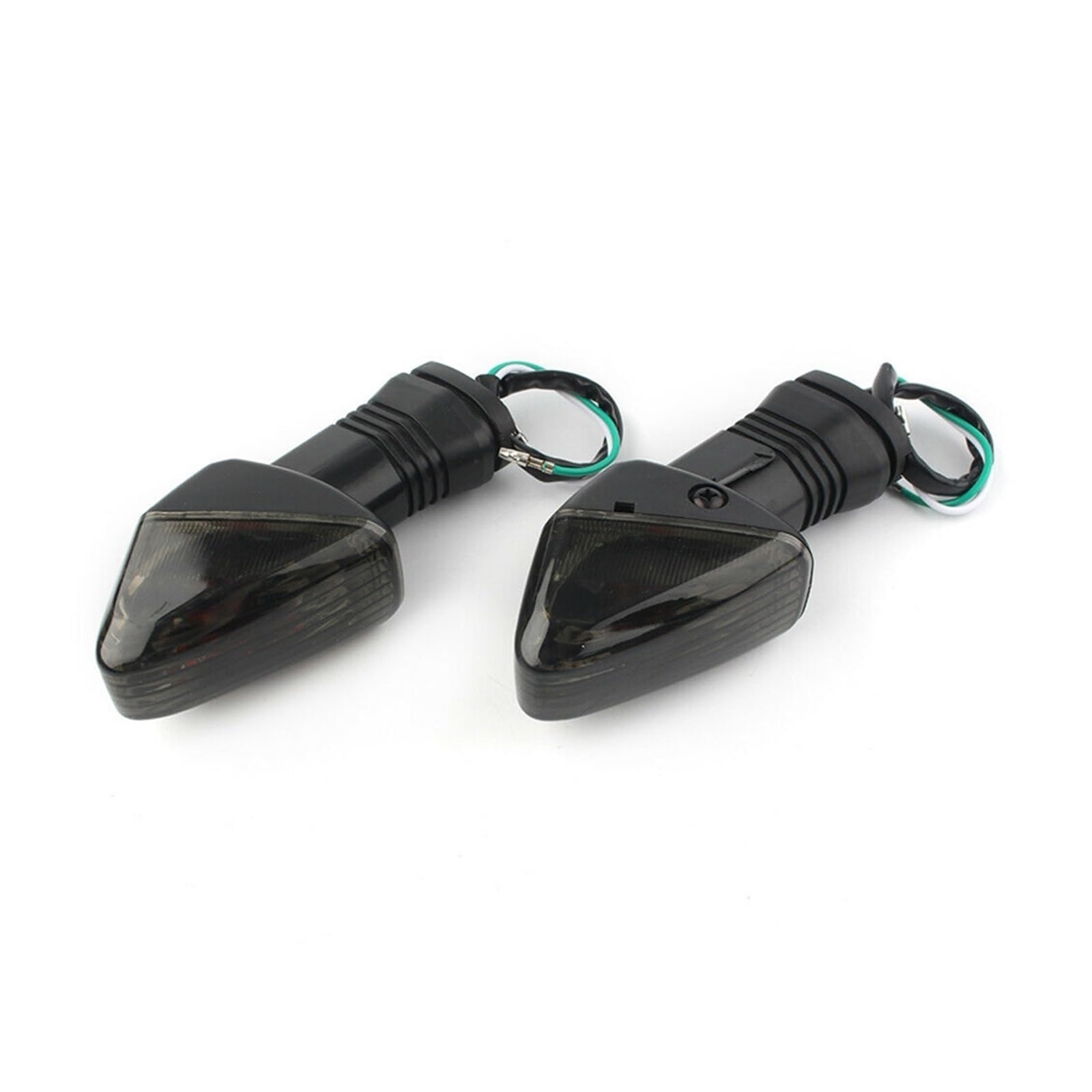 Intermitentes de motocicleta 4 Uds. De para giro de lente negra para lámpara indicadora de luz de señal para ZX-6R KLE500 KLE650 KLR650 Z750S