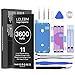 LCLEBM Akku f眉r iPhone 11, 3600mAh akku f眉r iPhone 11, Ultra hohe Kapazit盲t Akku f眉r iPhone 11 Kompatibel mit A2111/A2221/A223 Enthalten Professionelle Werkzeuge