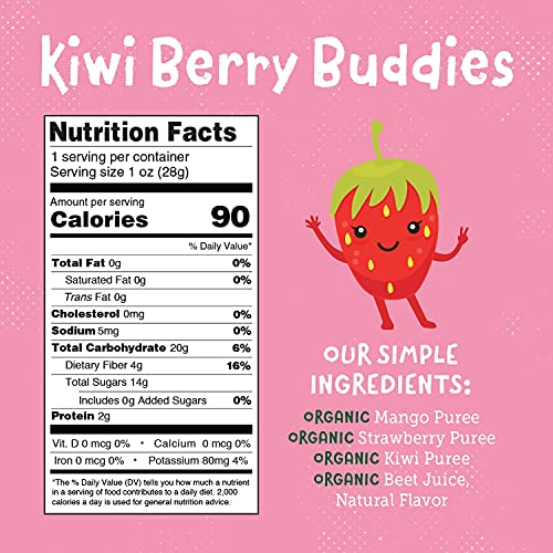 You Love Fruit-Berry Flavors All Natural Fruit Snacks, Healthy Snack Pack, Real Fruit! Gluten Free, Non Gmo, Vegan, Fiber Packed, Low Fat, Kosher, Variety Pack, Great For Adding To Gift Box (36 Pcs) #TOP3