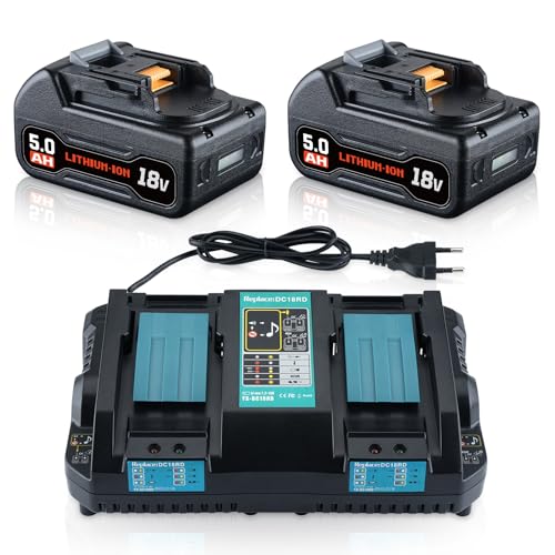 Aidmod BL1850B+DC18RD 18V 5.0Ah Werkzeugakku Set