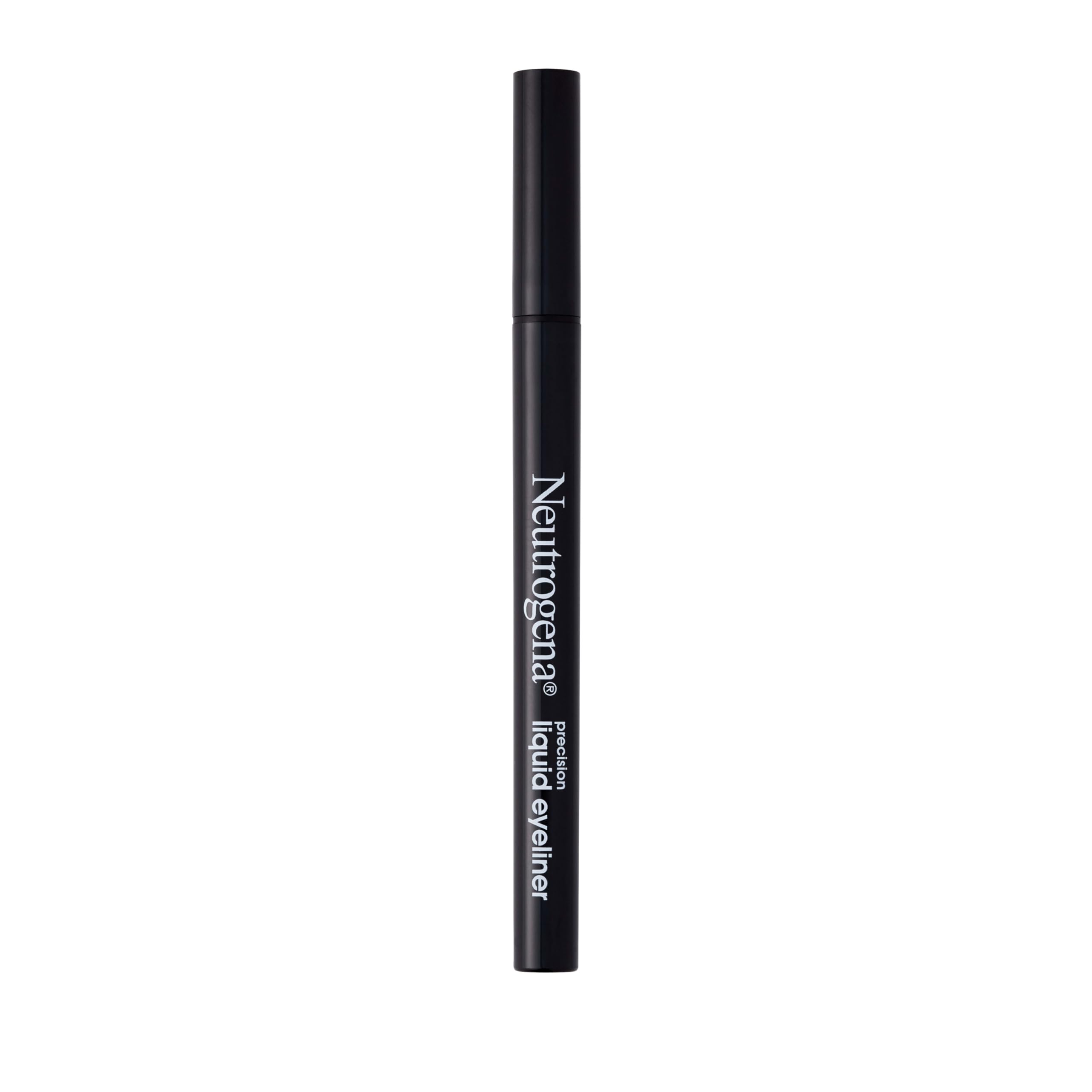Neutrogena Precision Liquid Eyeliner with Honey & Coconut, Hypoallergenic, Smudge- & Water-Resistant Liquid Eyeliner Makeup for Sensitive Eyes, Precise Application, Jet Black, 0.013 fl. oz