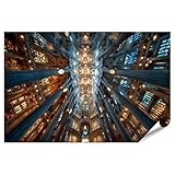islandburner Premium Poster Sagrada Familia Decke mit 