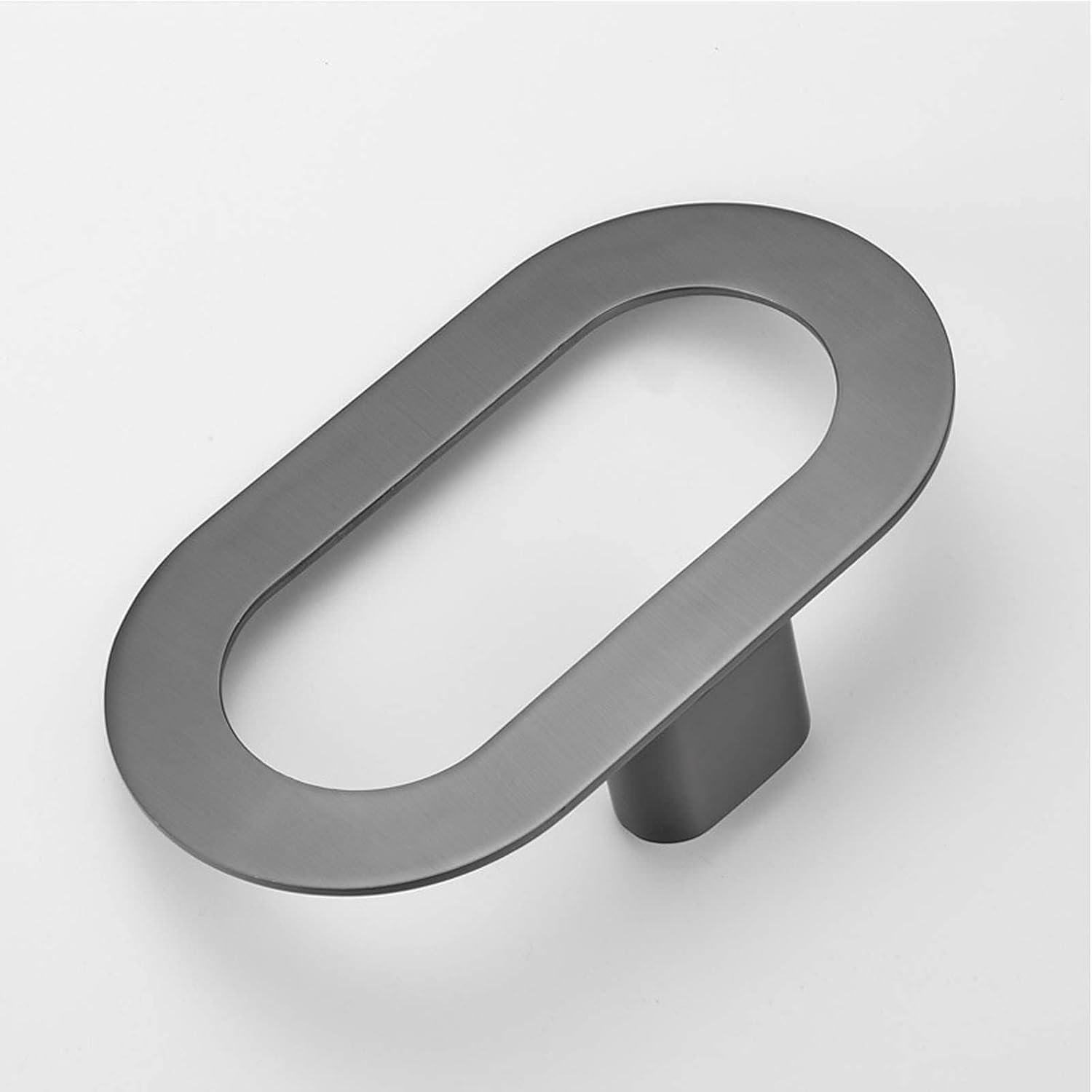 Grey Towel Ring, Bathroom Towel Holder, Modern Hand Towel Holder for Bathroom Wall Mounted, Towel Racks for Bathroom Wall Mounted, Bathroom Hardware Simple Round Towel Hanger, Space Aluminum