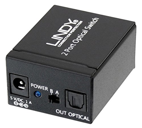Lindy70434 2 Port Optical Audio Switch