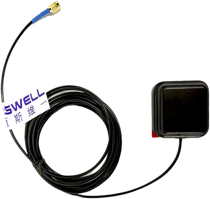 MASWELL GNSS Antenna Magnet and 3M Adhesive Mount SMA Male for GPS GLONASS Beidou Gaileo GPS Antenna L1 Bands 3meters 9.8feet Cable Length