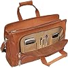 Piel Leather Half-Moon Portfolio, Saddle, One Size