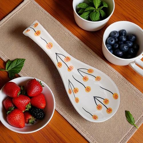 Image of Malaikah Ceramic Spoon Rest Balloon Pack of 2 for Home, Kitchen, Dining, Kitchen Decor & Gifting