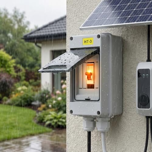 Disjoncteur boîtier de distribution électrique étanche IP65 rail DIN