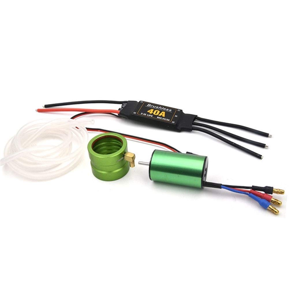 Buy XUSUYUNCHUANG RC Boat Power Set 2440 Motor Water Cooling 40A ESC
