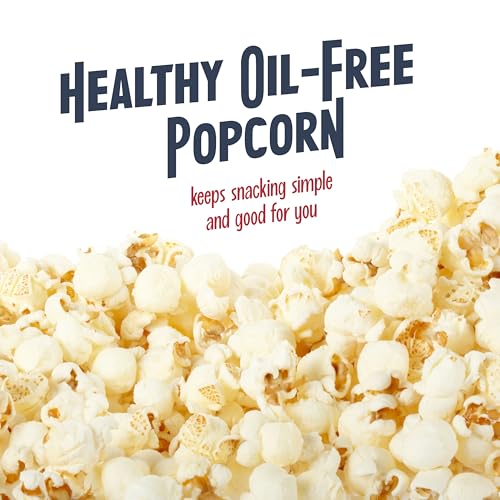 Nostalgia 8-Cup Hot Air Popcorn Maker & Bowl - 2-In-1 Bowl & Lid, 2 oz Measuring Cup - Oil-Free Pop Corn for Movie Night, Snacks, Birthday Parties, and More - Red - image 7