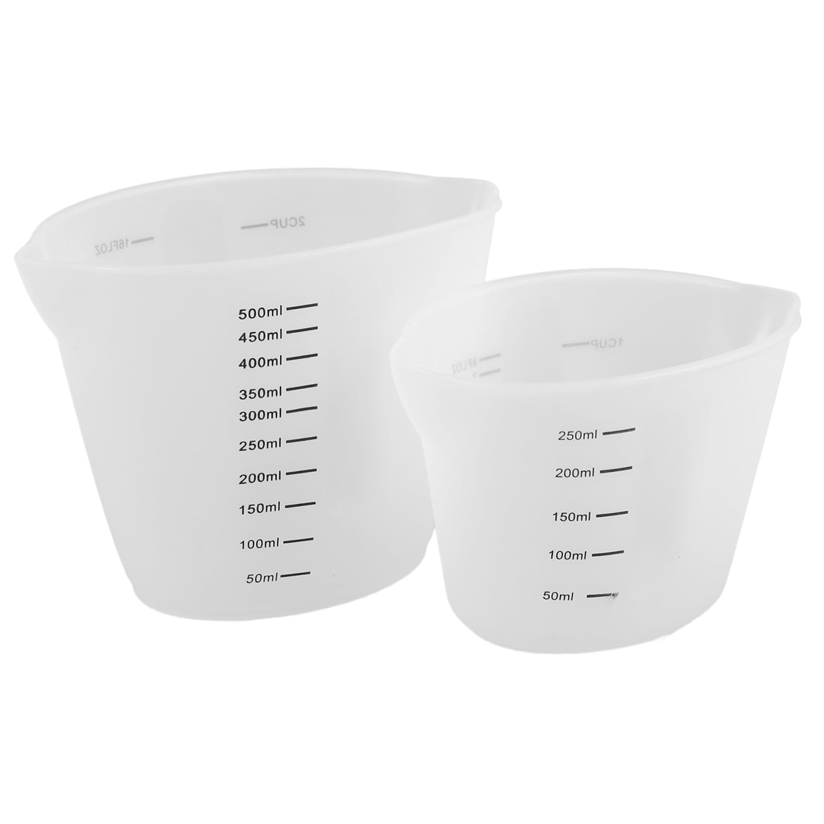 Ciieeo 8 Piezas Taza Medidora Taza De Silicona Vasos Mezcladores De Silicona Para Resina Vaso Medidor De Liquidos Tazas Medidoras Anidadas Taza Graduada Para El Hogar Gel De Sílice