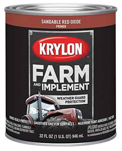 Image of Krylon 2040 Farm & Implement Brush, Sandable, 1 Quart Architectural Paints, Each, Red Oxide Primer