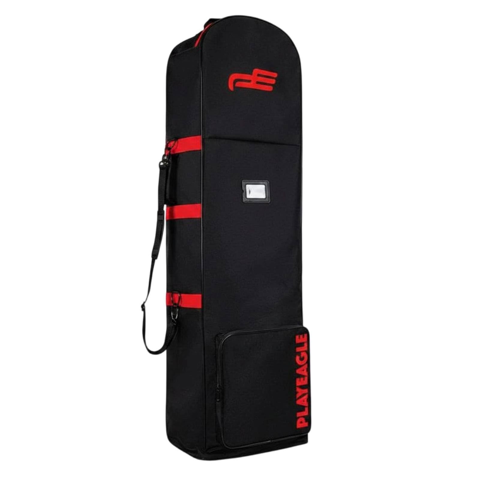 Custodia Golf Equipment Case a Golfisti Che Viaggiano Tessuto Oxford Impermeabile Pieghevole E Dotata di Ruote per, Nero Con Dettagli Rossi, Borsa Da Viaggio Per Mazze Da Golf