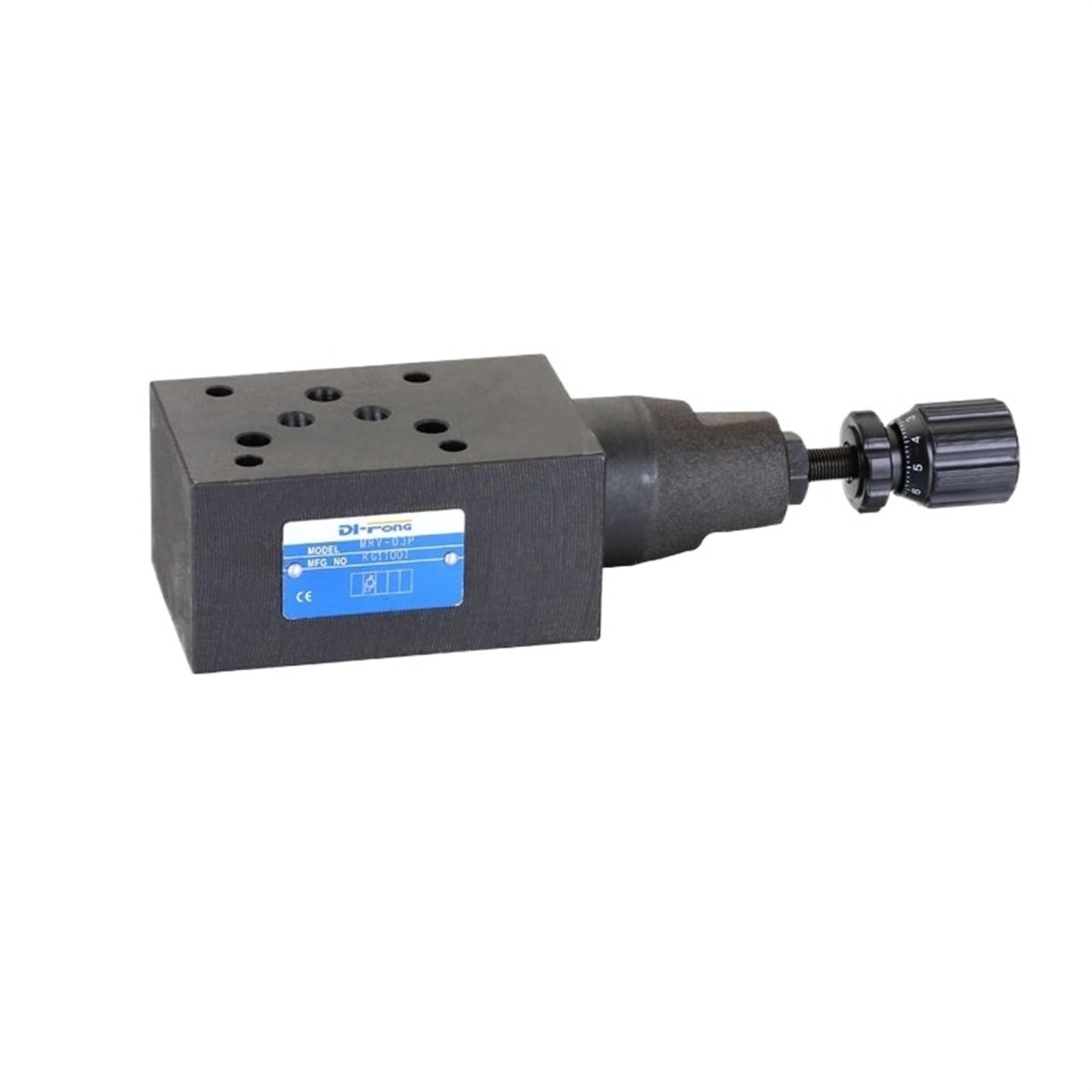 Soupape de décharge modulaire MRV-02 NG6 A B P C hydraulique 7-21 MPa bleu