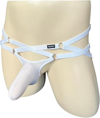Mens Low-Rise Elephant trunk Pouch Jockstraps High-Stretch Thin Nylon Bulge Pouch For Men Sexy Thongs Underwear
