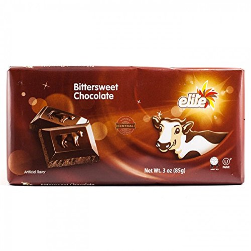 ELITEBittersweet Chocolate Bar, 3 oz