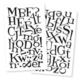 SEI 1-1/2-Inch Just for Fun Letter Iron on Transfers, Black, 2 Sheet