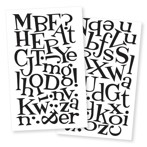 S.E.I 1 1/2-Inch Iron-on T-Shirt Letters, Just for Fun Letter Flock Heat Transfers, Black