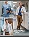 August Alley 4 Pack Men's Long Sleeve Underscrub Shirts Nurse Crewneck Work Tops Stretchy Laying Undershirts Basic Tee(Hazy Blue, Light Mixed Gray, Black, White,Medium)