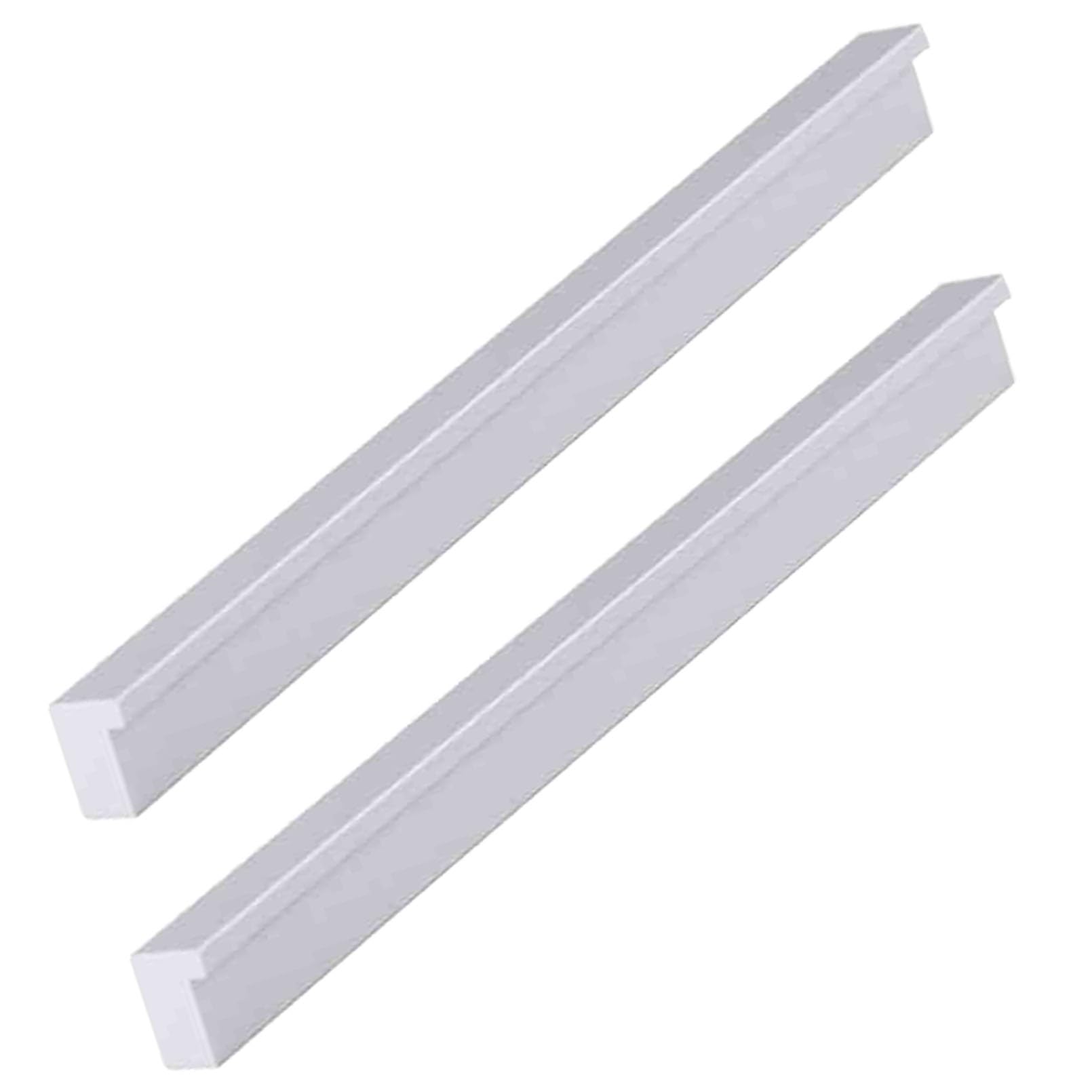 Tiradores de Cocina 2 Piezas Tiradores para Muebles Manijas para Gabinetes de Aleación de Aluminio Macizo, Manijas para Mesita de Noche Plateados, para Cajones Baño (Length 500mm)
