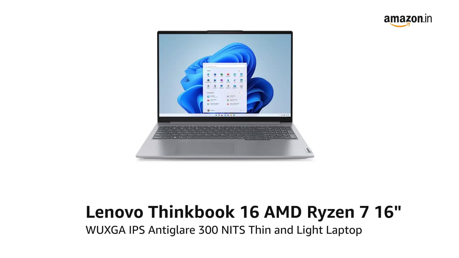 Lenovo Thinkbook 16 AMD Ryzen 7 16GB RAM/512GB SSD/Windows