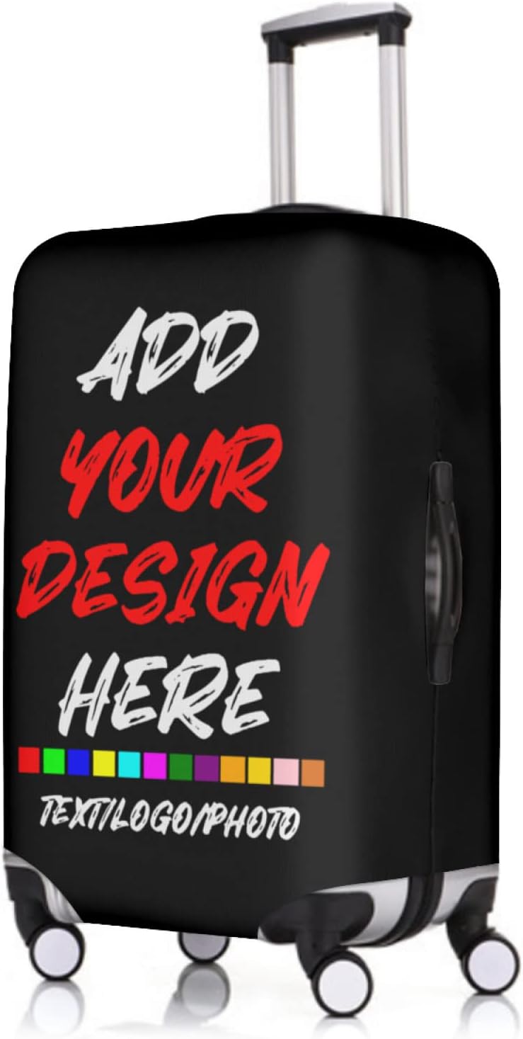 Custom Travel Luggage Protector, Washable Anti-scratch Luggage Cover For Suitcase Baggage Fits 19-32 Inch Luggage CUSTOM Large