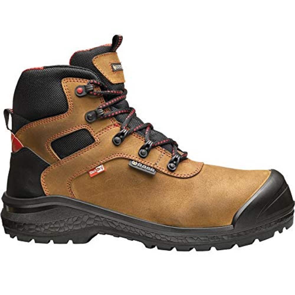 BASE Protection Be-Dry Mid/Be-Rock S3 WR Ci HI HRO SRC Zapato de Seguridad, Talla: 43, Color: Marrón, B0895BRR43