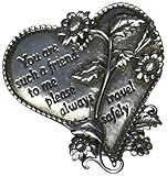 Cathedral Art (Abbey & CA Gift Heart Visor Clip, Friend, Silver