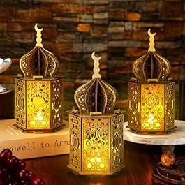 3 Pcs Ramadan Lantern...