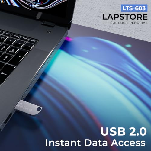Lapcare lapstore 32GB Metal USB 2.0 Flash Drive | Pen Drive | Up to 100Mbps Speed |Universal Compatibility - MAC/Win/Linux | OTG Support | Reliable Data Storage with 5-Year Warranty 2 51OLjYZRDVL