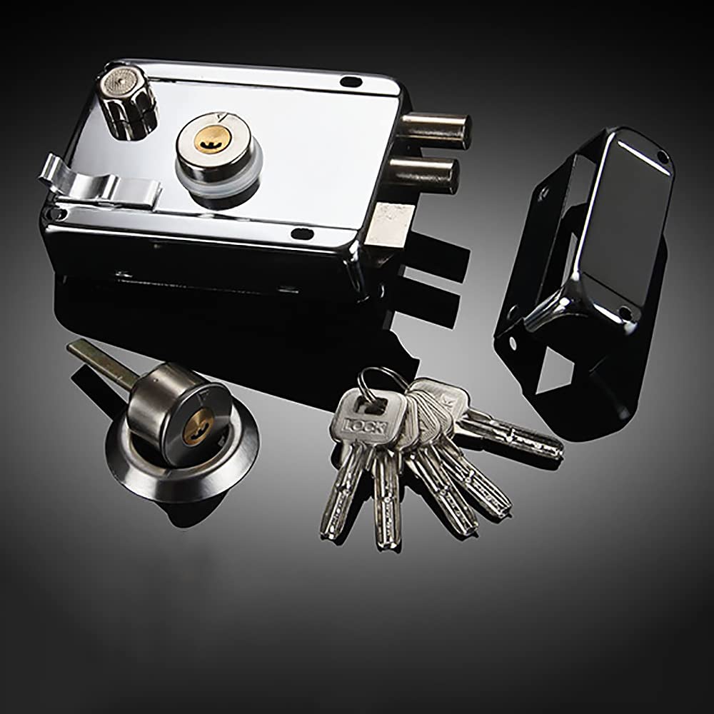Serrure de Porte, Nuit complète avec 5 clés, Nuit élégante, Externe for l'avant, Haute sécurité for Votre Maison ou Votre Lieu de Travail (Ouvert à Gauche). (Color : Open Right)