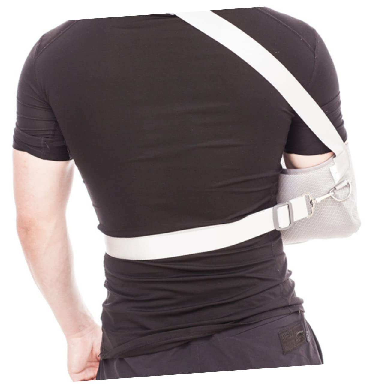FOMIYES Fracture Fixation Belt Arm Sling for Shoulder Breathable Support Brace Adjustable Band Medical Fixed Strap Forearm Support Grey Size l