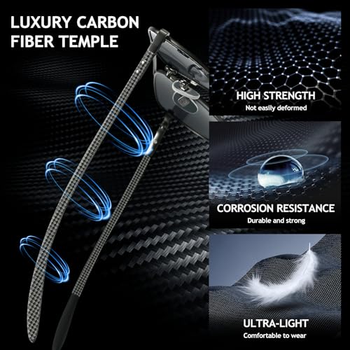 SUNGAIT Carbon Fiber Sunglasses Square Aviator Polarized Sun Glasses Men Driving Fishing Gifts UV400 Protection2