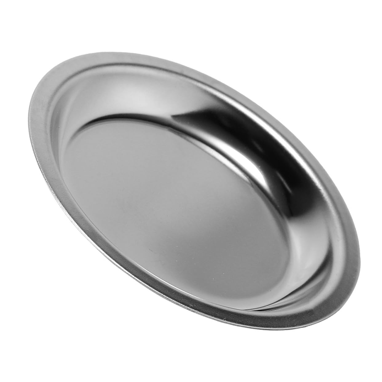 PRETYZOOM Tea Bag Holder Coaster Stainless Steel Saucer for Tea Bags Dipping Sauce Dish and Lightweight for Home Bar and Restaurant Use