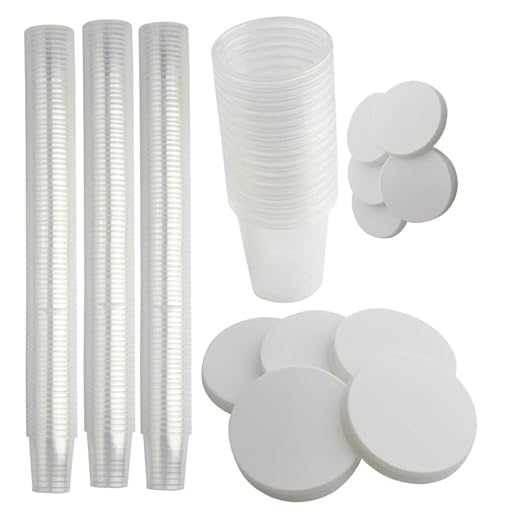 480 Medikamentenbecher mit 480 Deckel Schnapsgläser Medizinbecher Schnapsbecher transparent