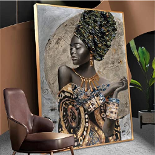 Décoration femmes noires africaines graffiti art grand format 70x100 cm