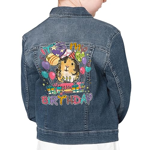It's My Birthday Kids' Denim Jacket - Cute Animal Gift - Guinea Pig Print Gift