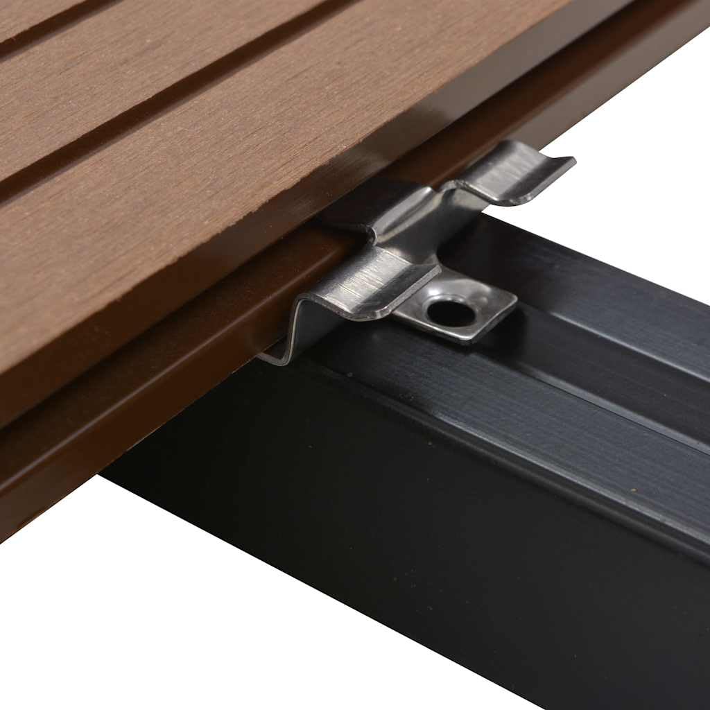 100 STK. Deckclips mit 200 Schrauben Edelstahl 201, 40x25,5x9,5 mm, für Terrassendielen Befestigung, inklusive Schrauben, geeignet für Renovierung, Bodenverlegung, Wohnzimmer, Küche