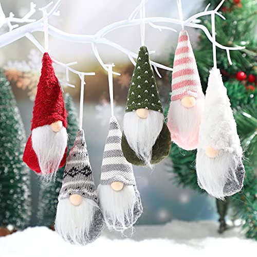 Kasyat 15 Pieces Christmas Doll Gnome Ornaments Tree Hanging Gnomes Swedish Felt Plush Small Santa For Indoor And Tabletop Decoration #TOP4