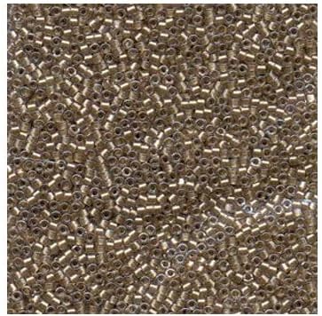 Miyuki Delica Size 11 DB907 Sparkling Light Bronze Lined Qty 5 Grams