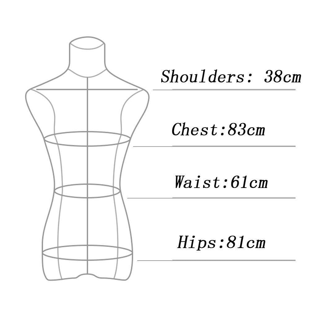 Female Mannequin Torso Body Dress Form with Adjustable Height and Tripod Stand, 2 Sizes & 4 Styles (S, M)