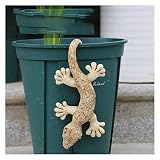 Outdoor Statue Garden Sculpture Gecko Wall Art Garden Lizard Decoration Outdoor Hanging Ornament Out