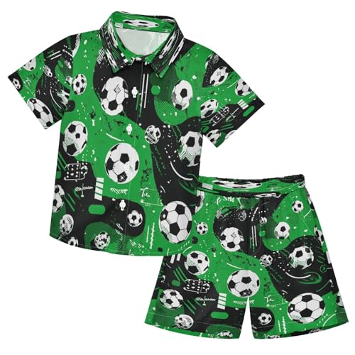 Image of Boccsty Red Strawberry Boy Summer Shorts Sets Hawaiian Toddler Boys T-Shirt & Pants 2 Pcs 3T-10T