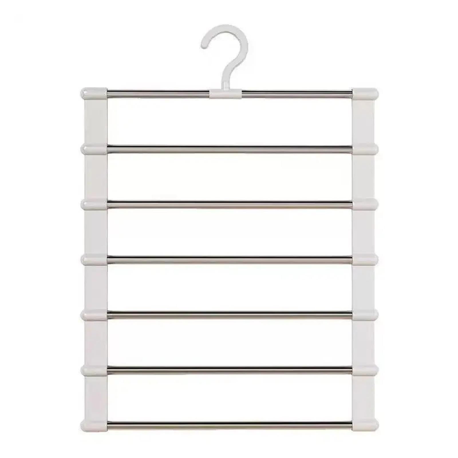 1 Appendiabiti pieghevole multistrato da 2 pezzi Appendiabiti salvaspazio for armadio Organizzatore di stoccaggio dell'armadio di casa(2pcs)