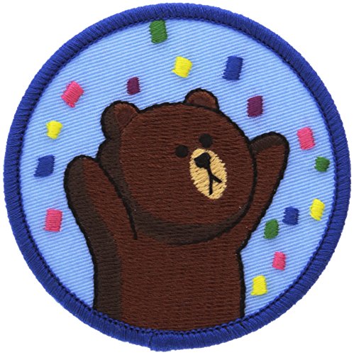Minoda LINE Coton emblème marron L01Y5979 pour customiser vos vêtements